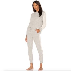 Flora Nikrooz Harbor Long Sleeve PJ TOP ONLY in Heather Grey